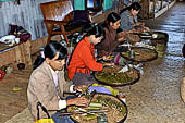 Inle Lake Myanmar. cheroot factories. The women of Inle Lake are famous for hand-rolling very quickly. They can roll over 500 cheroots a day. 